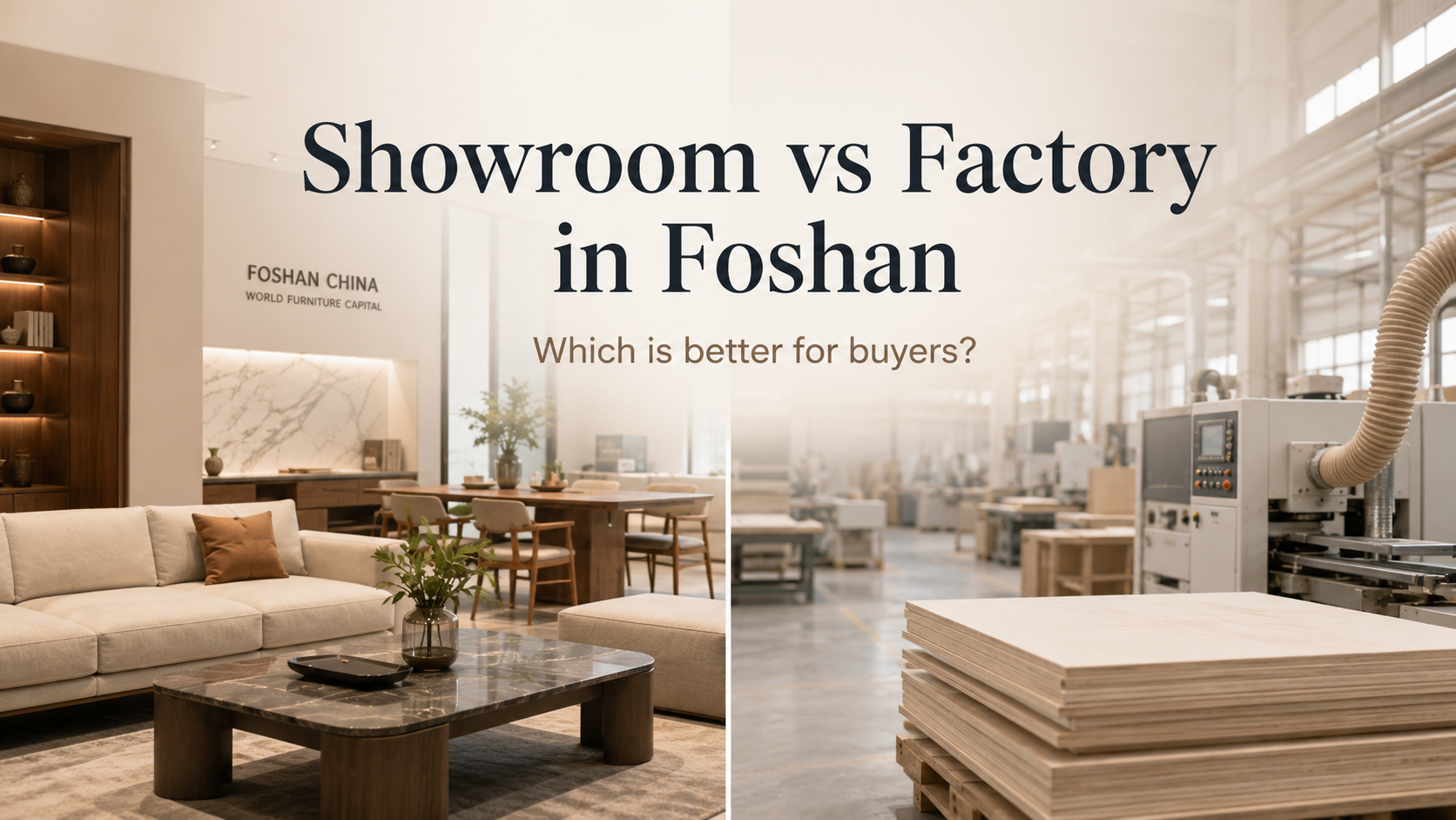 Furniture Showroom vs Factory in Foshan: Which Is Better for Buyers?